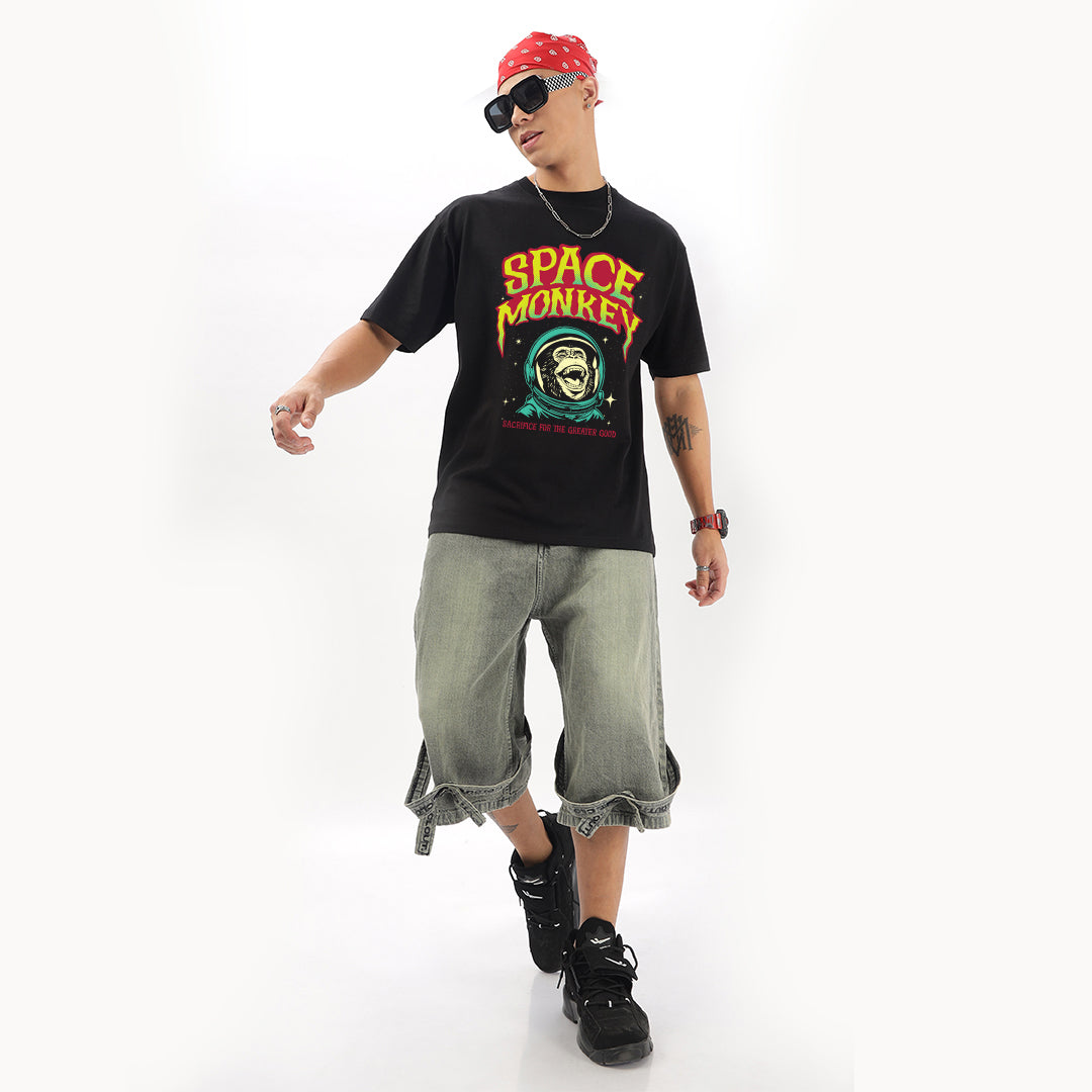 Space Monkey Oversized T-Shirt - Fully Filmy