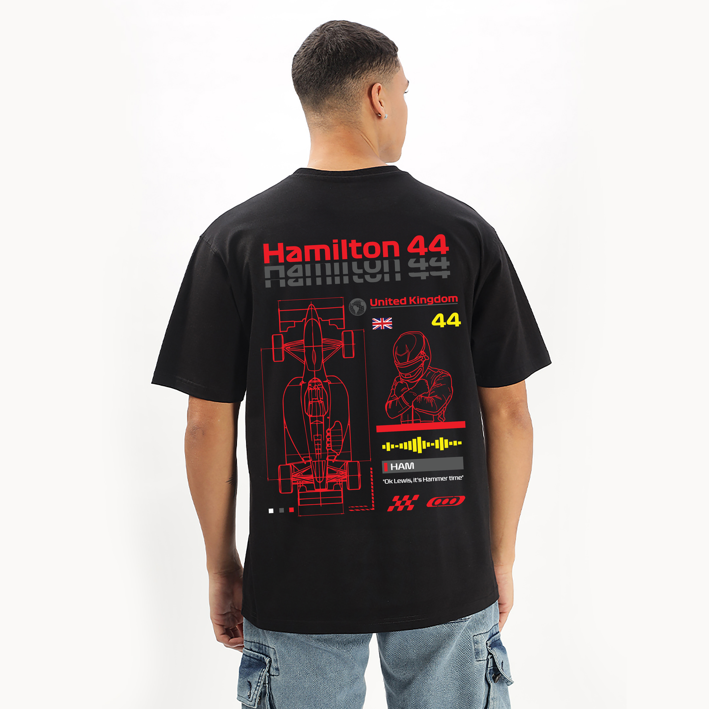 Number 44 | Grand Prix Oversized T-Shirt - Fully Filmy