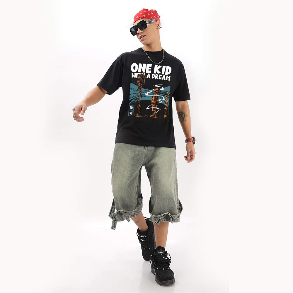 One Kid With A Dream | RBD Oversized T-Shirt - Fully Filmy
