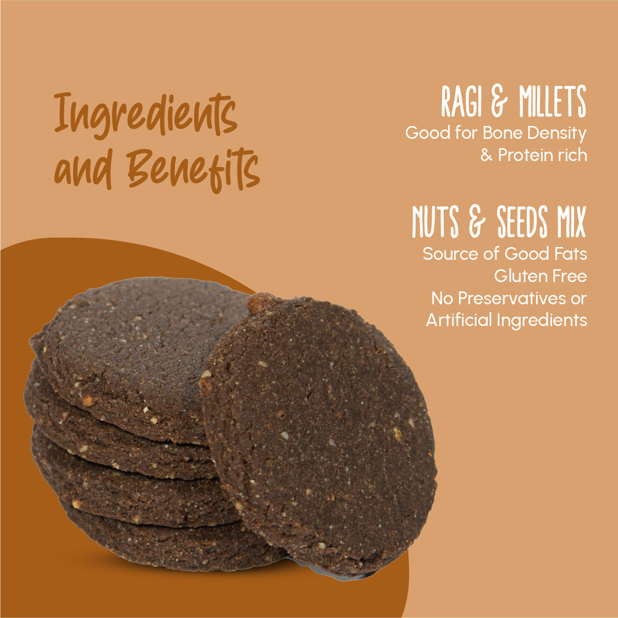 Ragi Choco & Multi-Seed Oats Cookies | Pack of 2 - Yumm Tumz