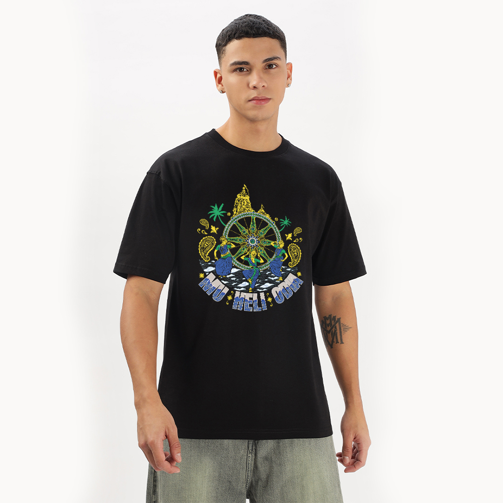 Mu Heli Odia (Blue Edition) | RBD Oversized T-Shirt - Fully Filmy
