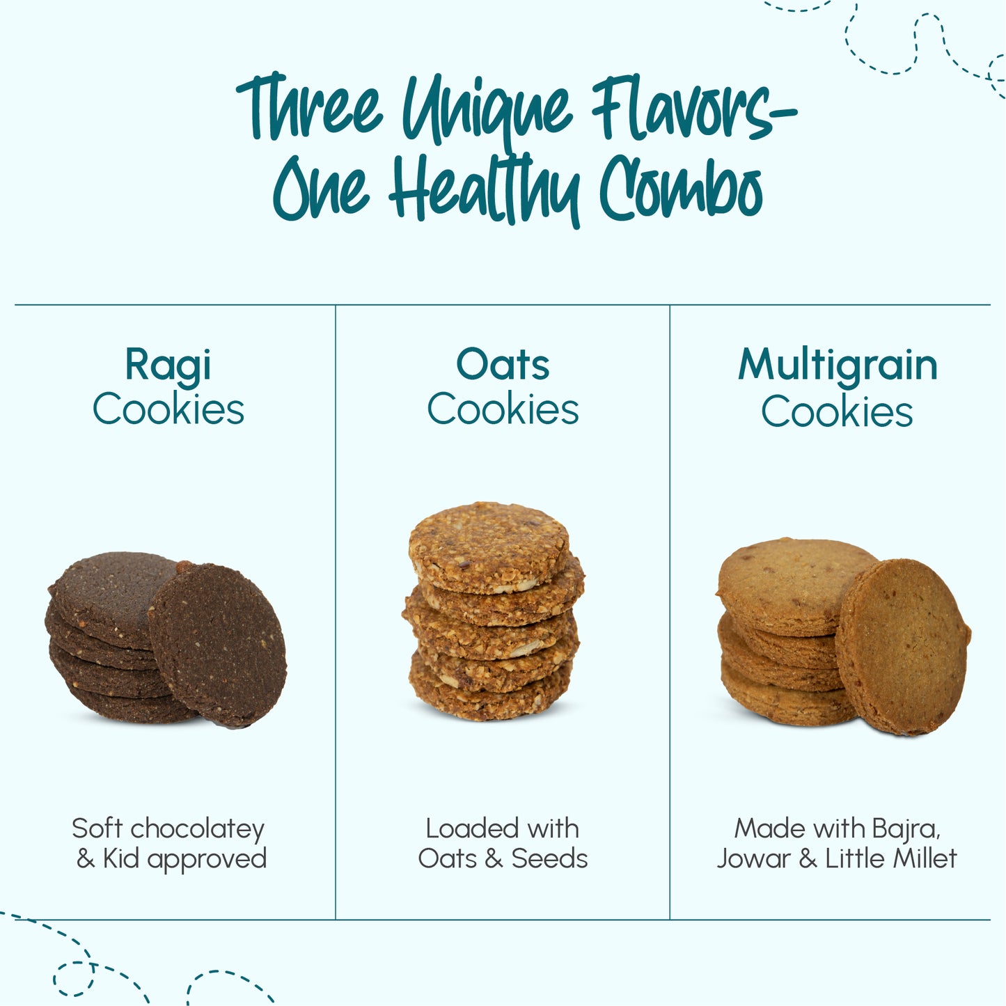 Power Packed Trio Cookies | Pack of 3 - Yumm Tumz