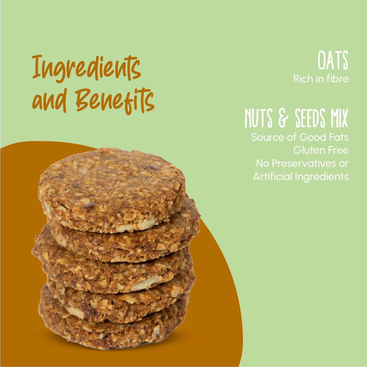 Ragi Choco & Multi-Seed Oats Cookies | Pack of 2 - Yumm Tumz