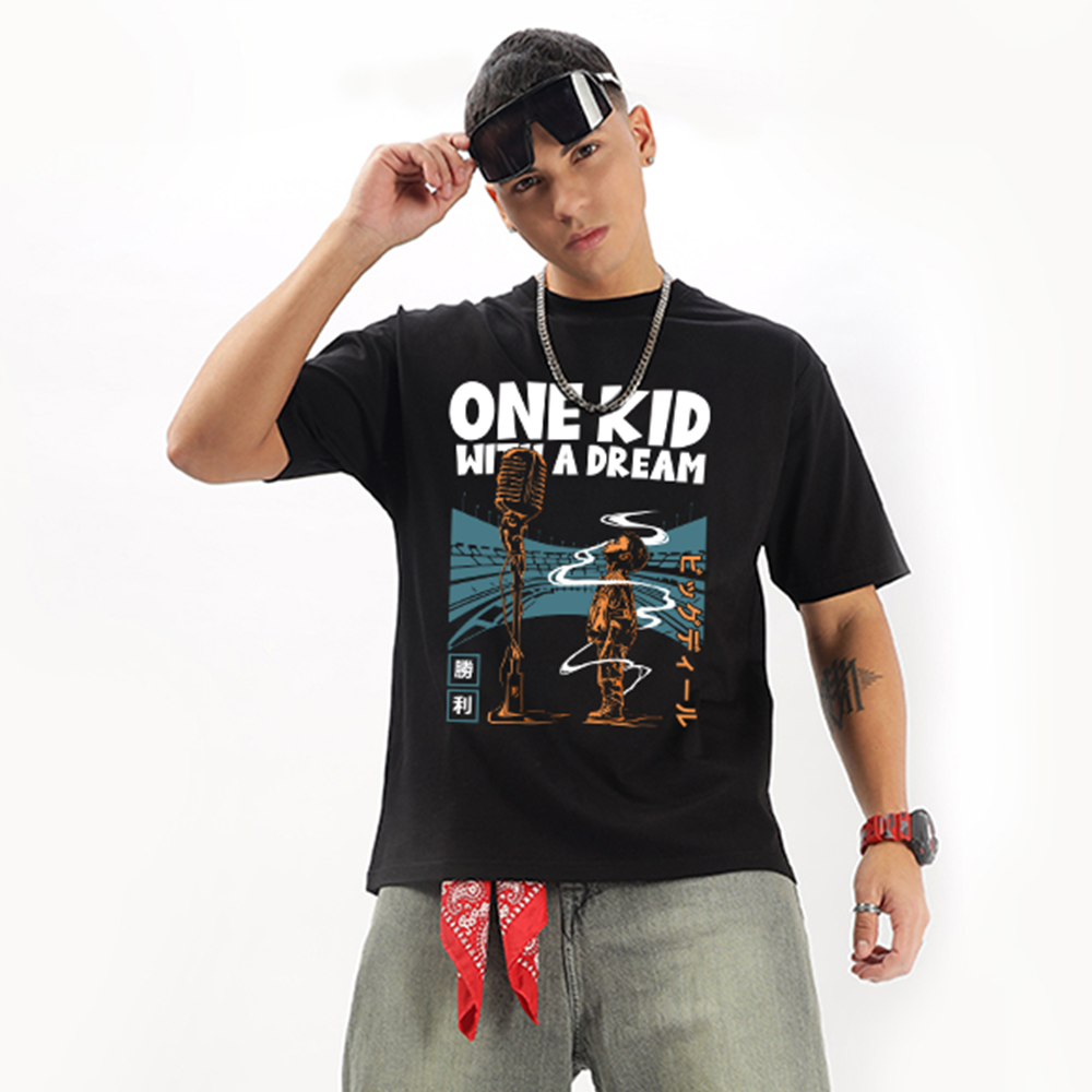 One Kid With A Dream | RBD Oversized T-Shirt - Fully Filmy
