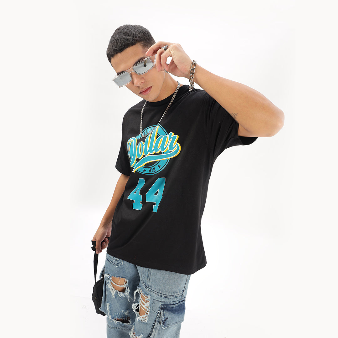Billion Dollar Man Grand Prix Oversized T-Shirt (Front, Back & Left Sleeve) - Fully Filmy