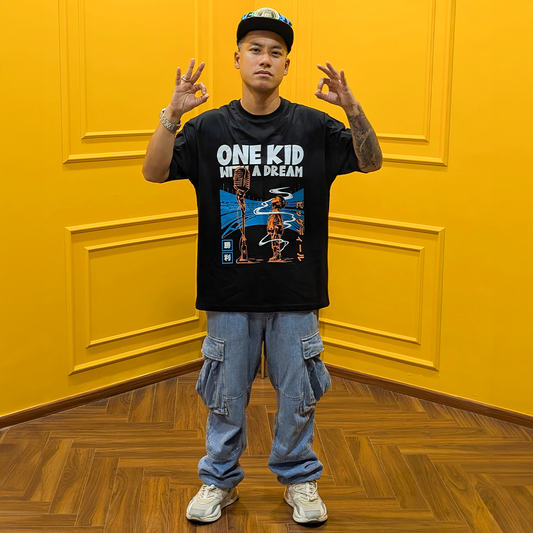 One Kid With A Dream | RBD Oversized T-Shirt - Fully Filmy