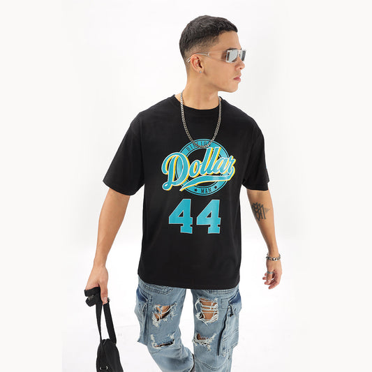 Billion Dollar Man Grand Prix Oversized T-Shirt (Front, Back & Left Sleeve) - Fully Filmy