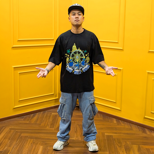 Mu Heli Odia (Blue Edition) | RBD Oversized T-Shirt - Fully Filmy