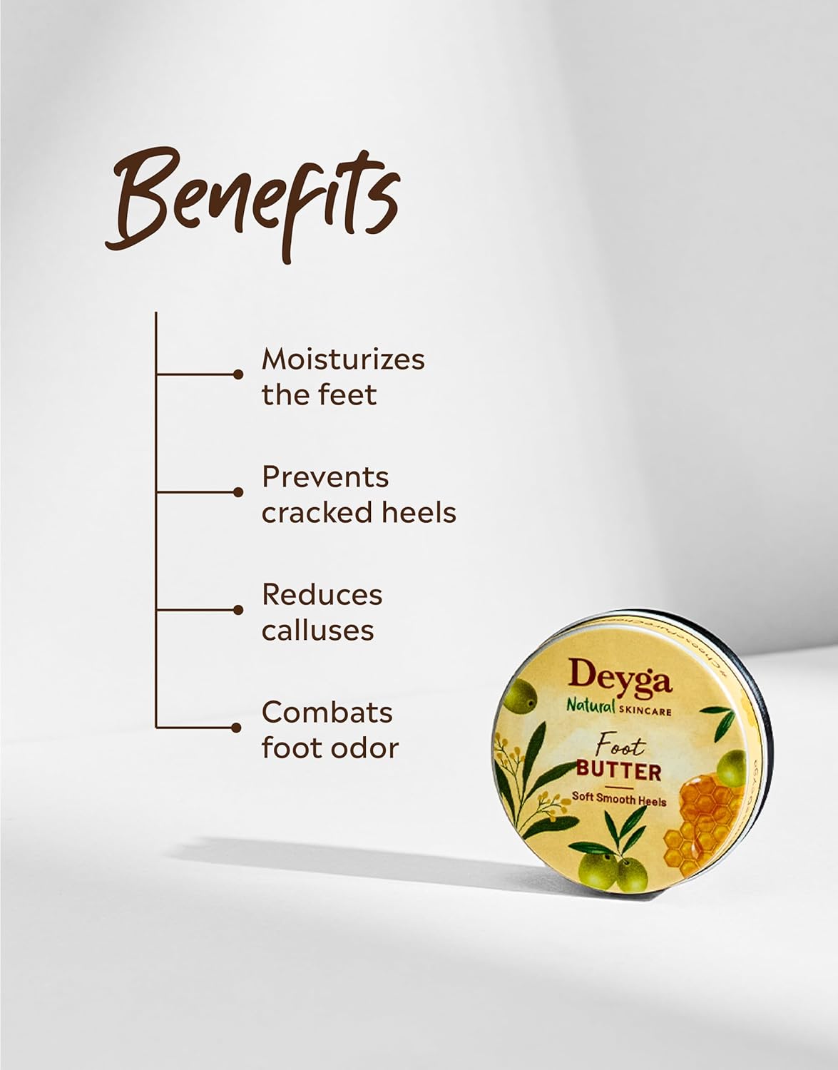 Foot Cream | For Dry, Rough, And Cracked Feet | Moisturizes Rough Heels | Suits both Men & Women | 40 Grm - Deyga Natural Skincare