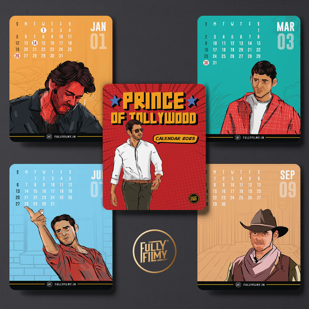 Prince Of Tollywood 2025 - Desk Calendar - Fully Filmy