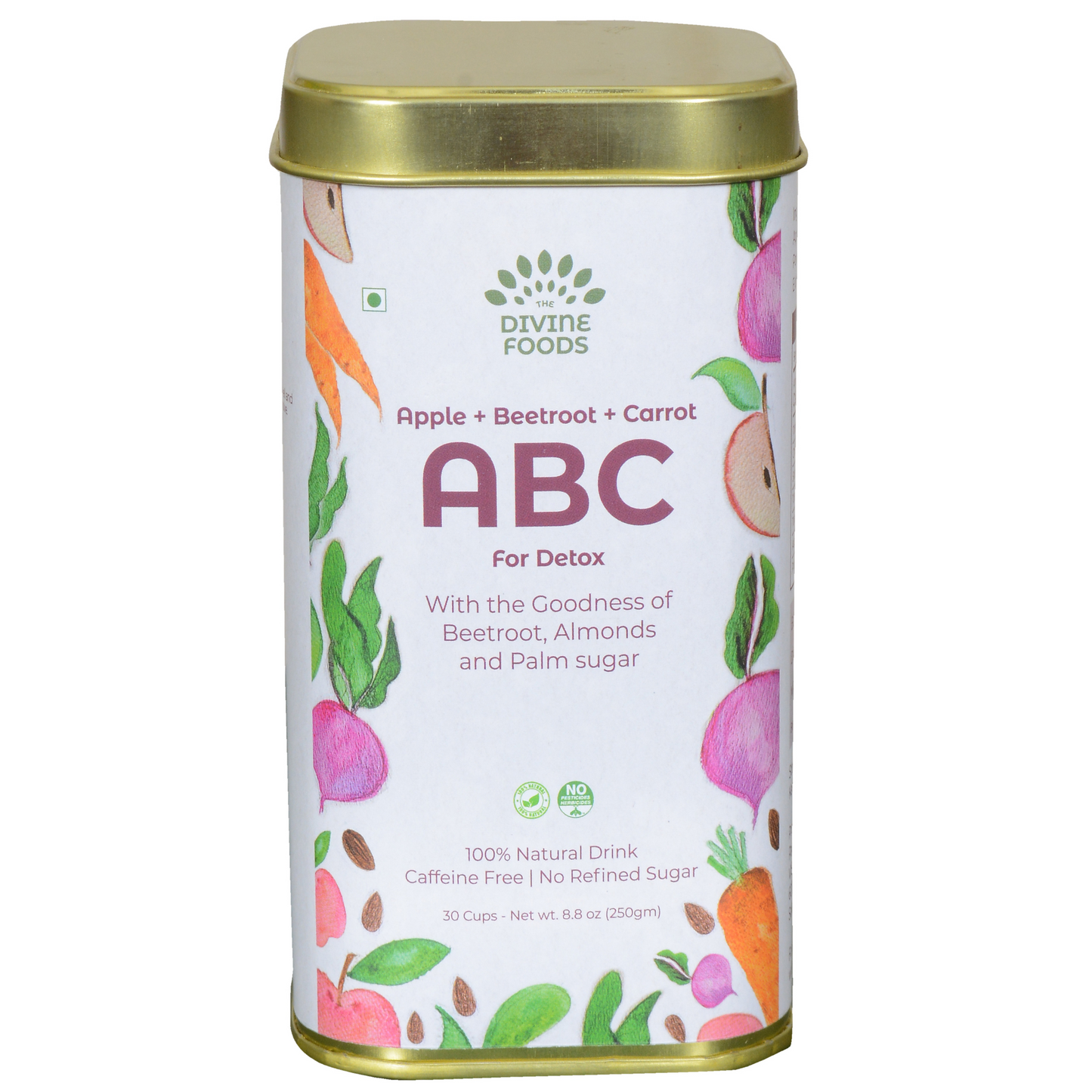 ABC latte Milk Mix (Apple+Beetroot+Carrot) 250g - The Divine Foods