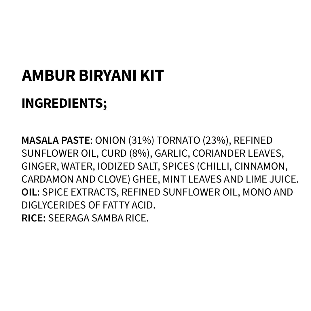 Ambur Biryani Kit - Cookd