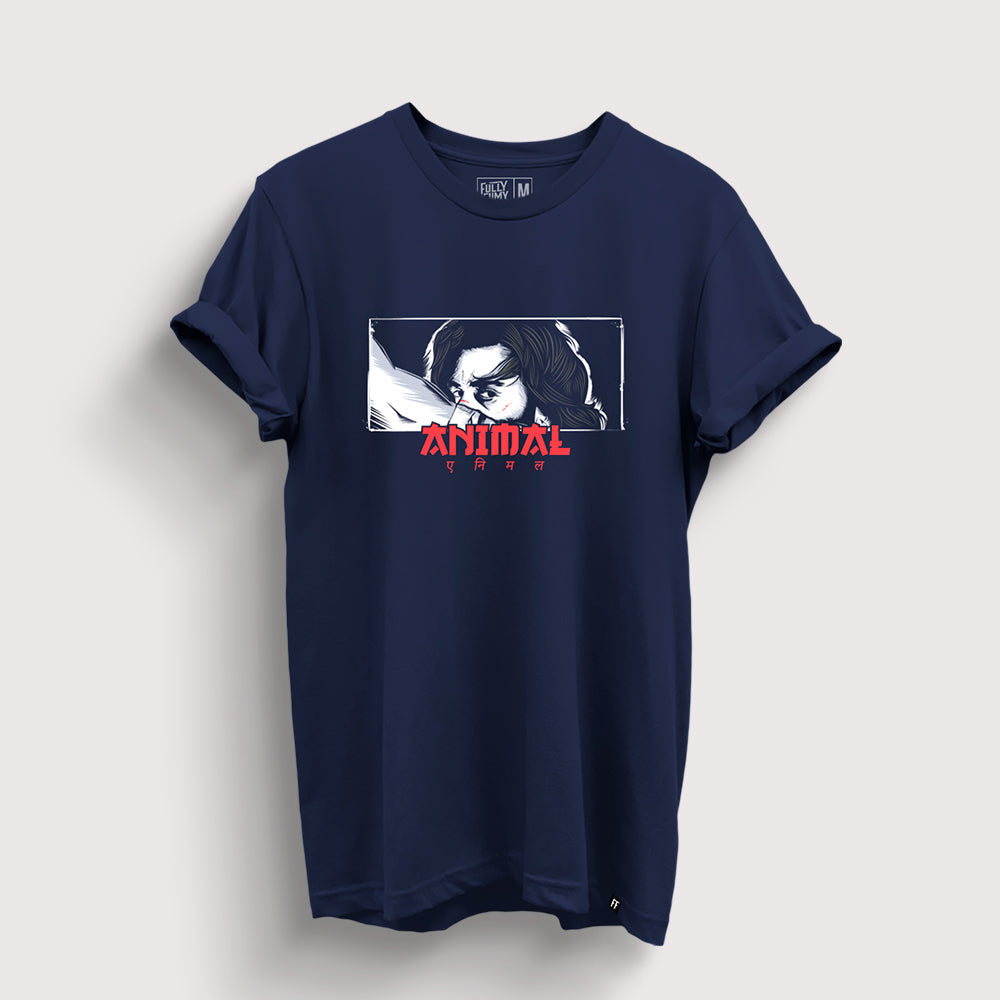 Eyes Of The Animal (Navy Edition) | Official Animal T-Shirt - Fully Filmy
