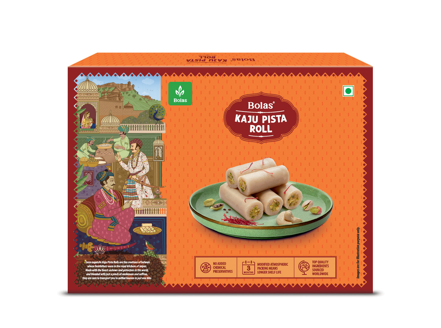 Kaju Pista Roll 200g - Bolas