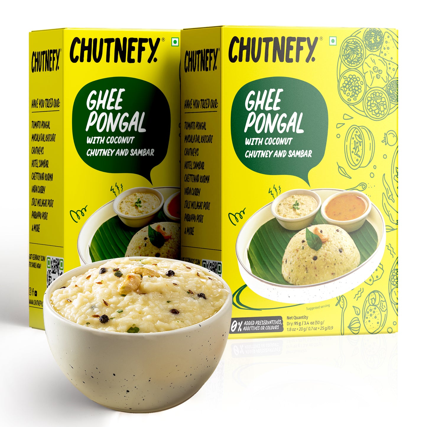 Ghee Pongal 75g (2Packs) - Chutnefy