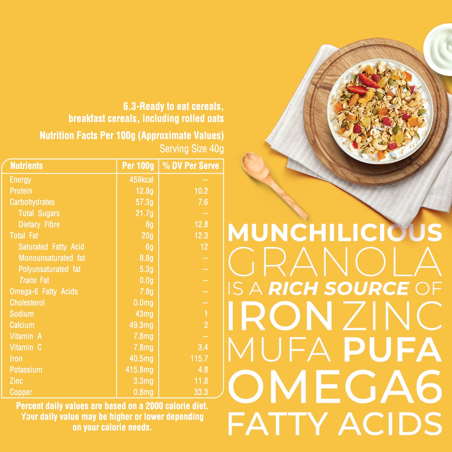 Dried Fruit Granola - Munchilicious (350gms)