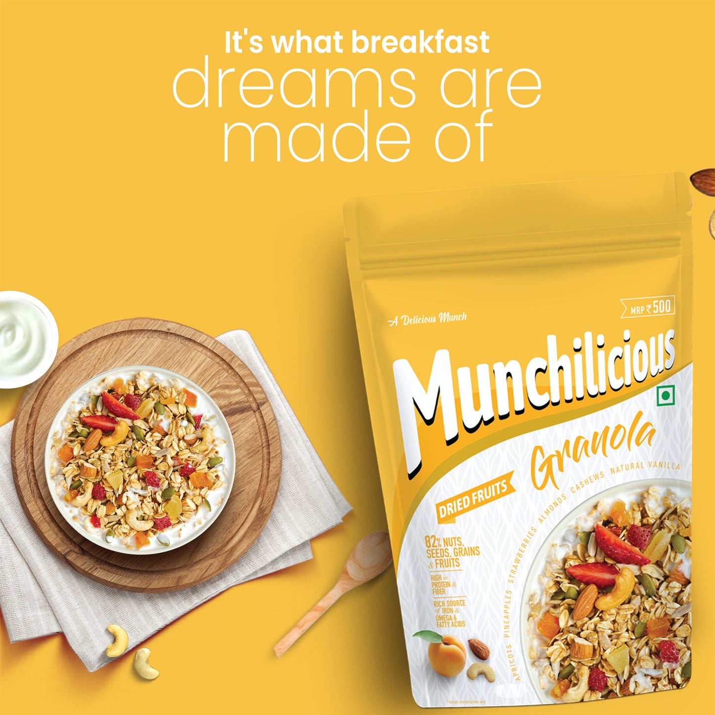Dried Fruit Granola - Munchilicious (350gms)