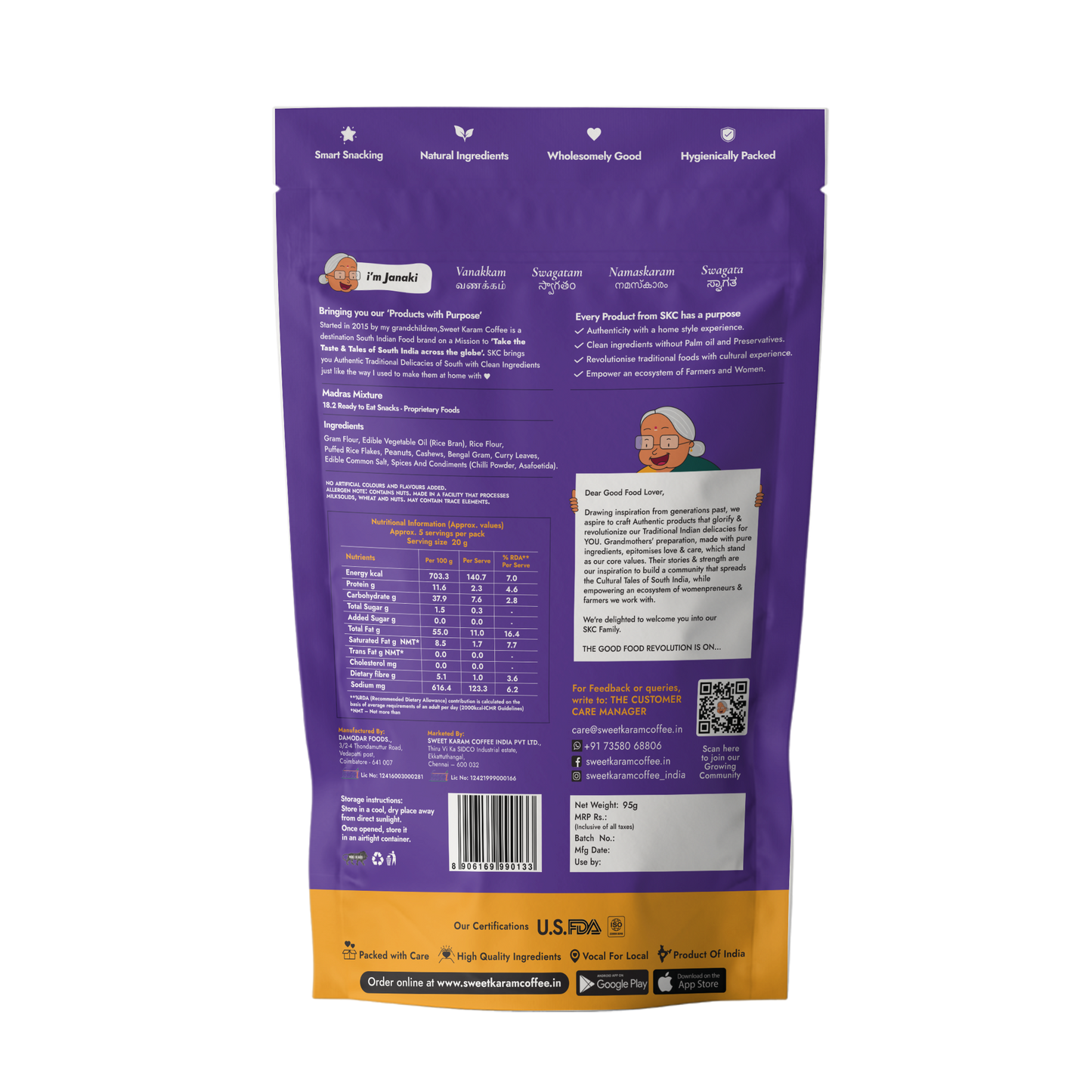 Madras Mixture 95g - Sweet Karam Coffee