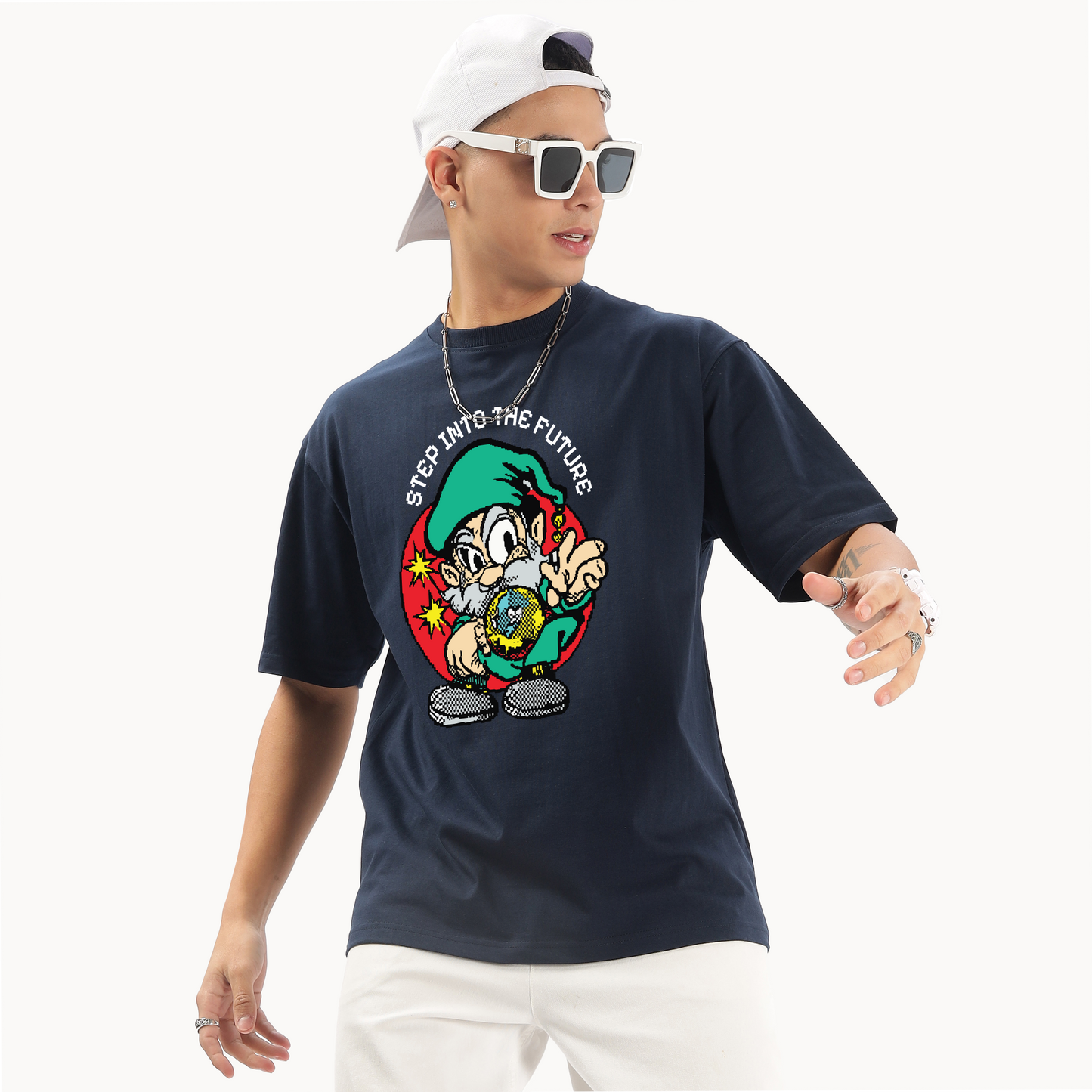 Step Into The Future Oversized T-Shirt - Fully Filmy