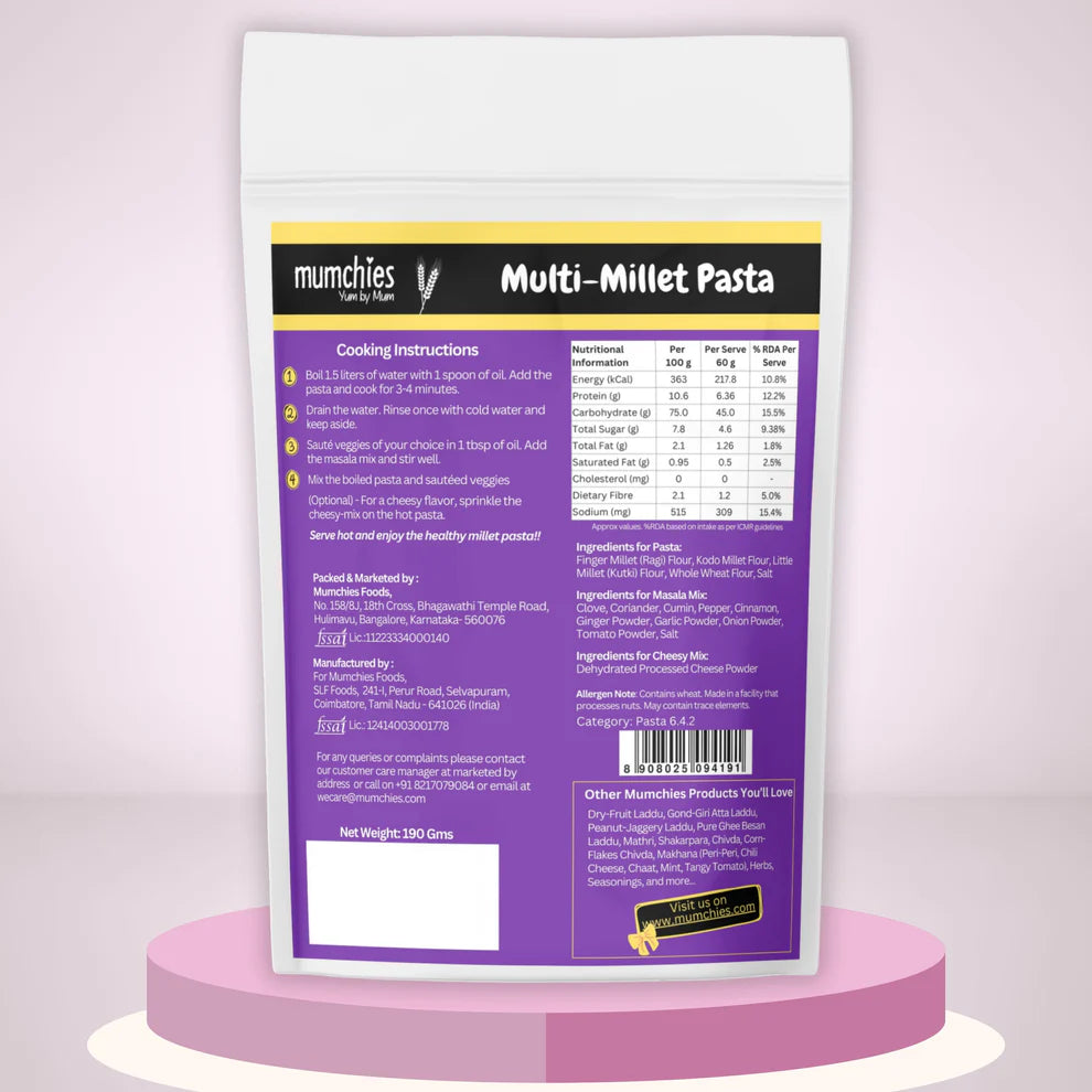 Multi-Millet Pasta - Mumchies