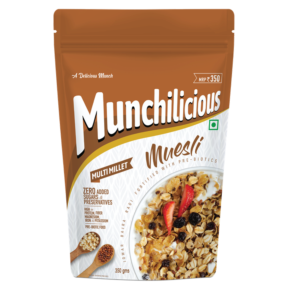 Multi Millet Muesli - Munchilicious (350gms)