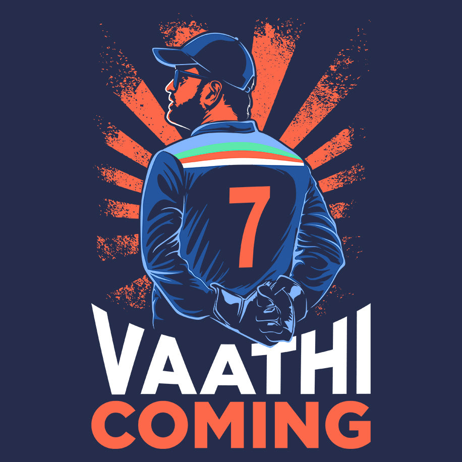 Vaathi Coming Dhoni T-shirt - Fully Filmy