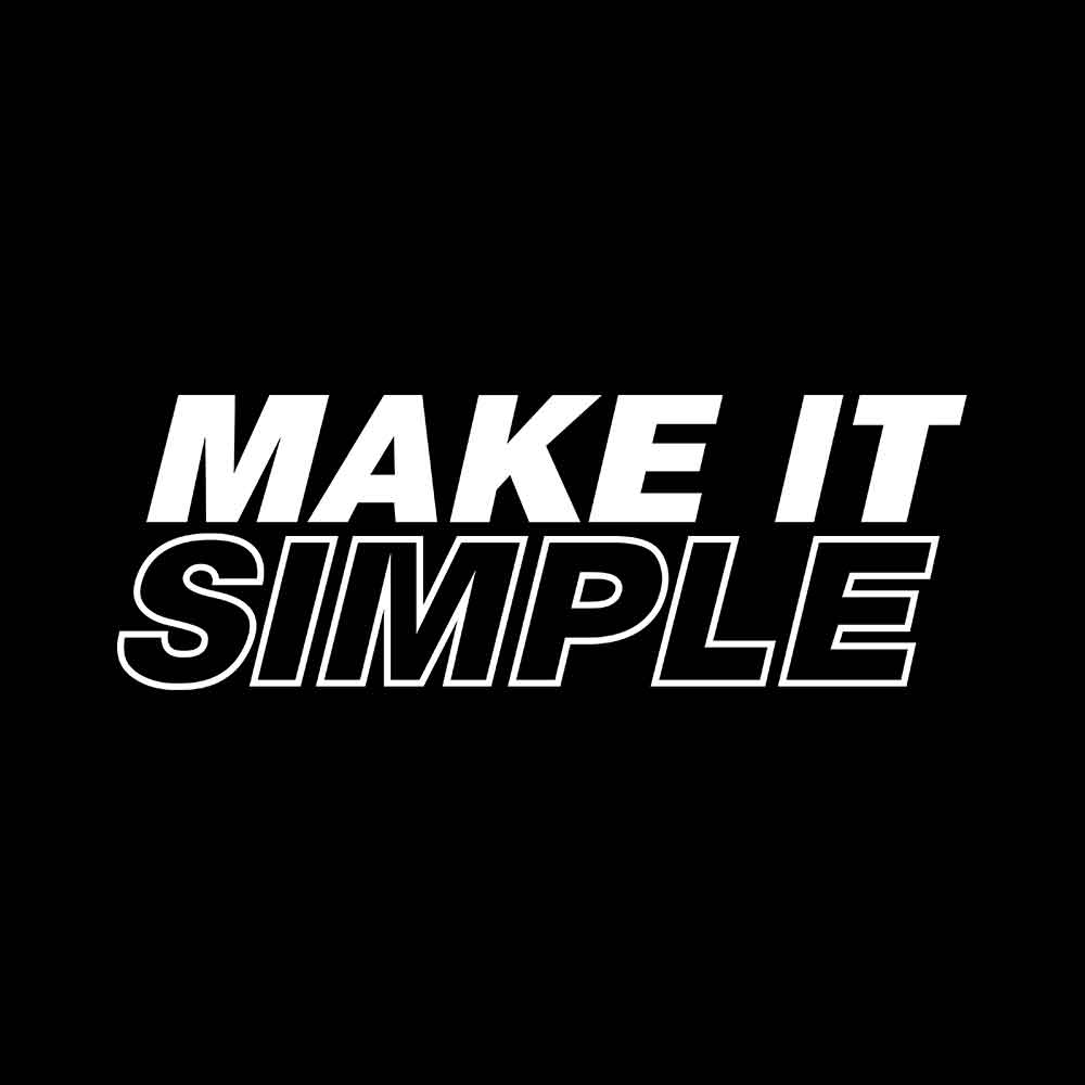 Make It Simple T-shirt - Fully Filmy