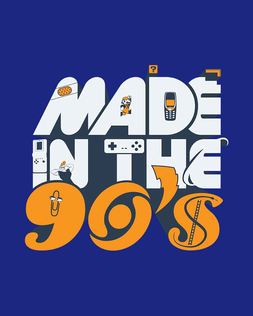 Made in the 90s T Shirt - Fully Filmy