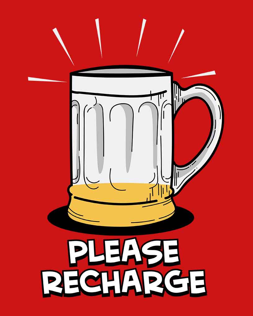 Please Recharge T-Shirt - Fully Filmy