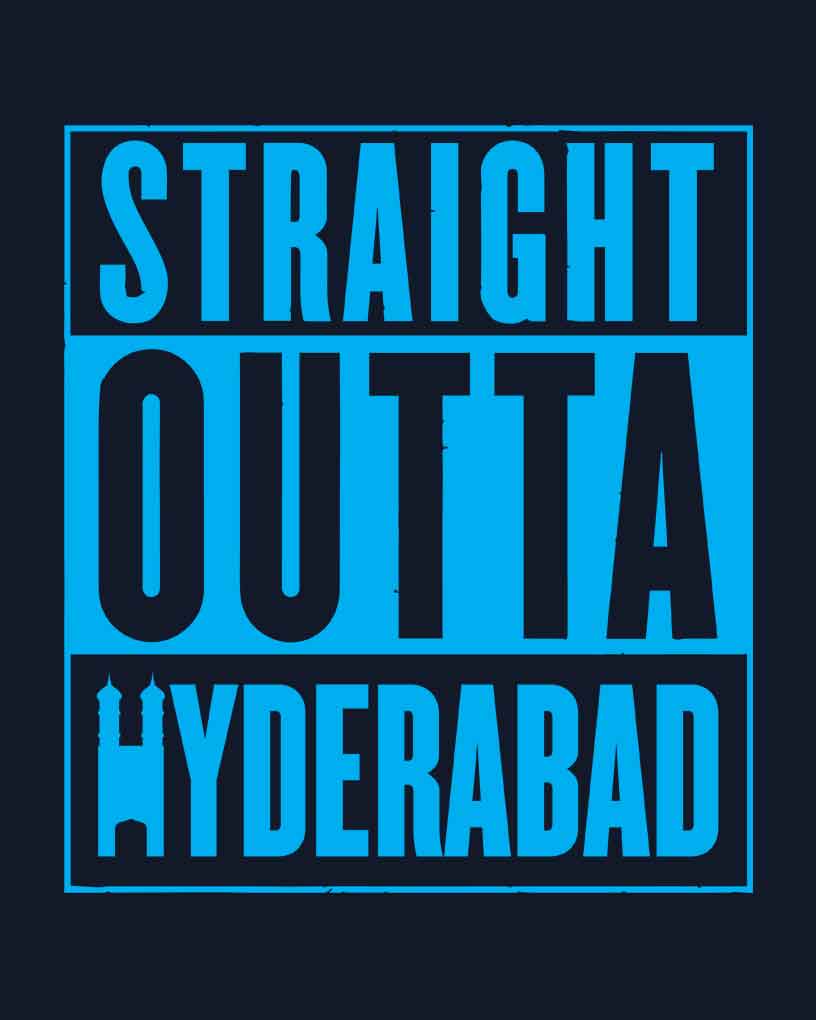 Straight Outta Hyderabad T-Shirt - Fully Filmy