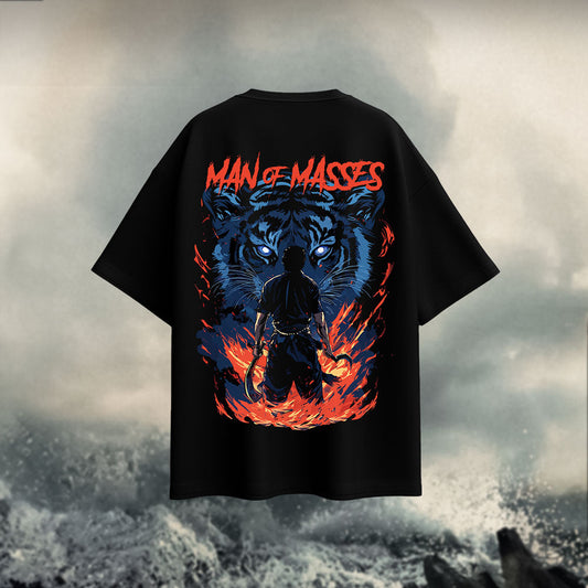 Man Of Masses | Devara Official Oversized T-Shirt (Front & Back) - Fully Filmy