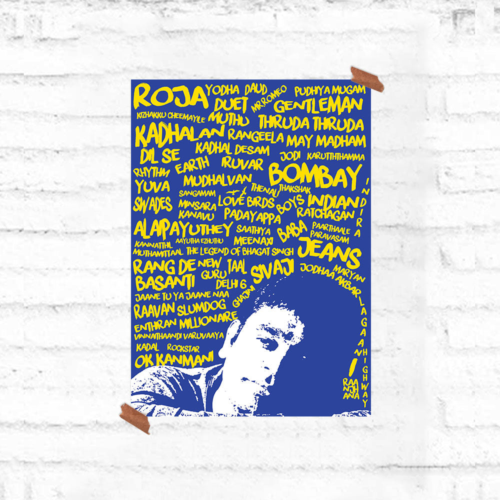 A. R. Rahman Tribute Poster - Fully Filmy