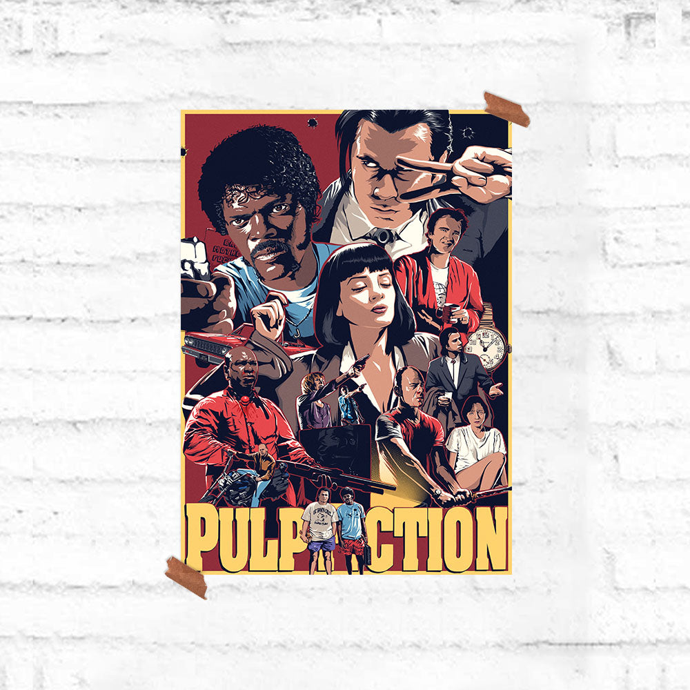 Pulp Fiction Tribute Poster - Fully Filmy