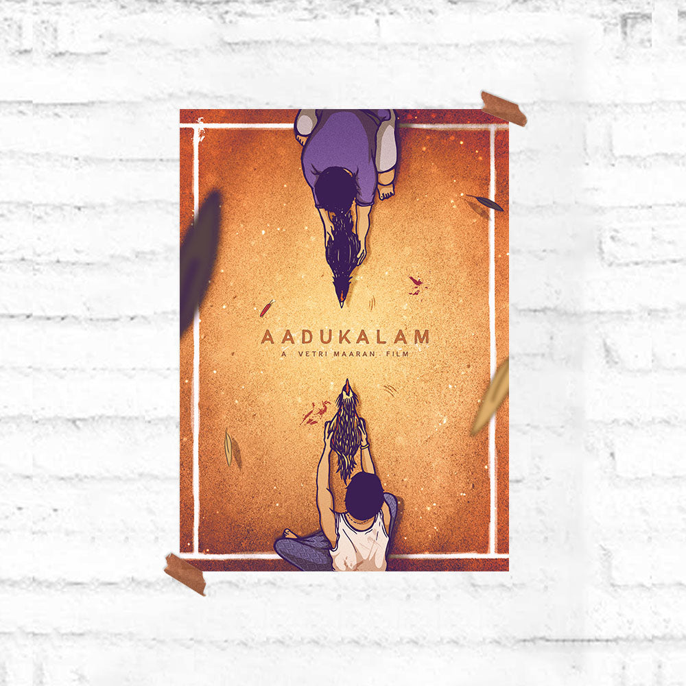 Aadukalam Tribute Poster - Fully Filmy