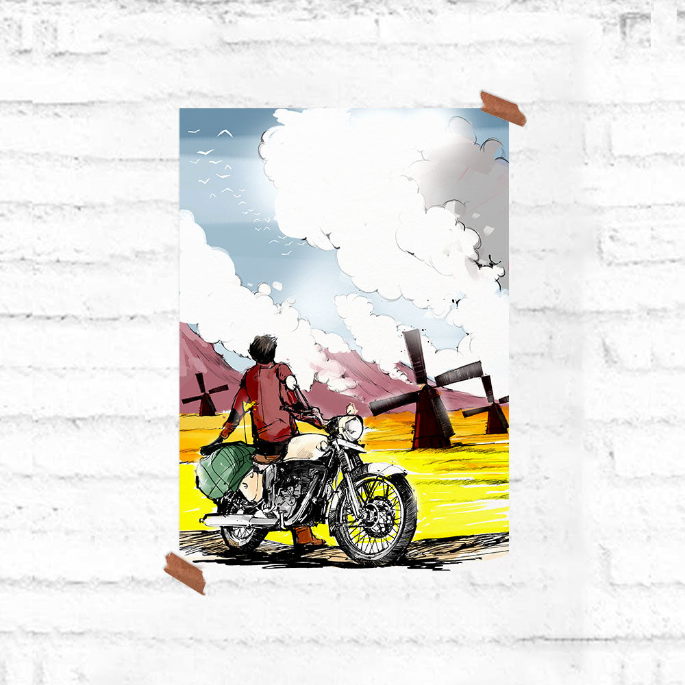 The Biker's Delight - Travel Poster - Fully Filmy