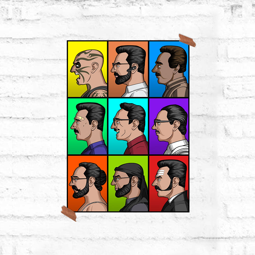 Kamal Pop Art Poster - Fully Filmy