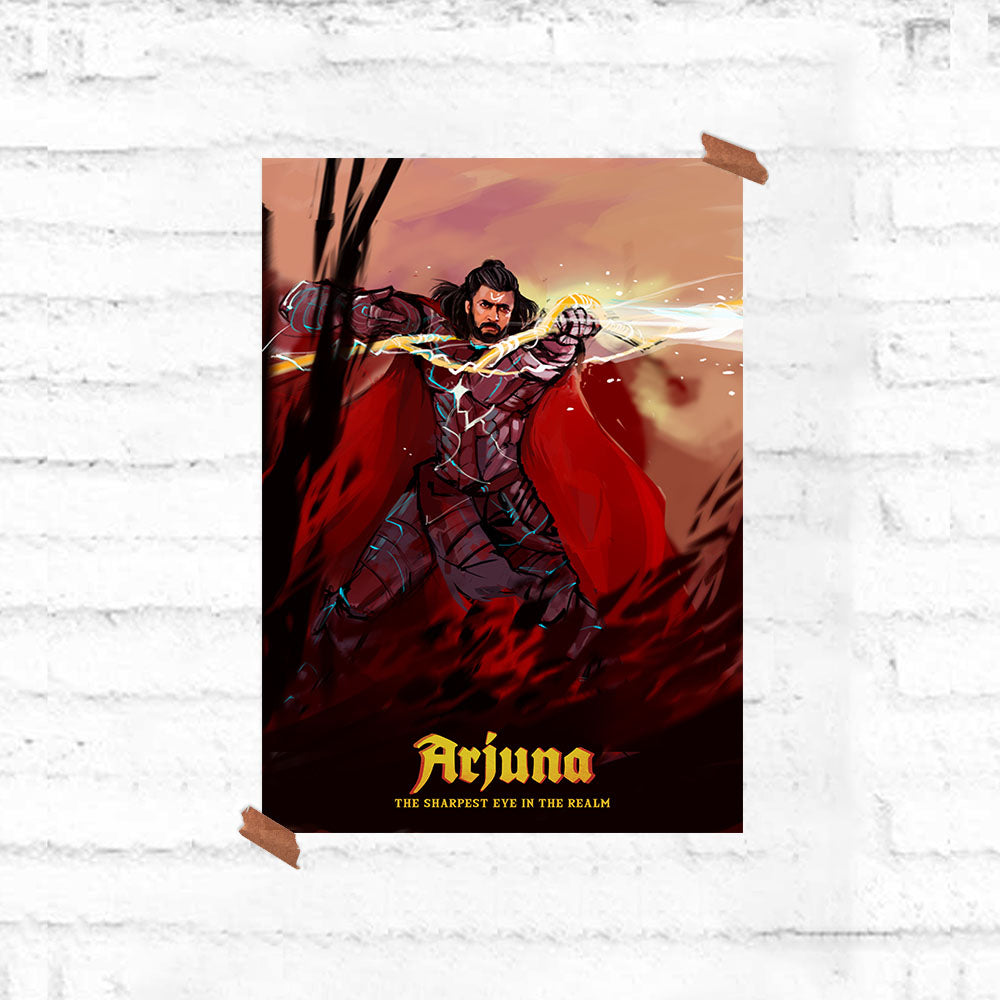 Suriya as Arjuna - Kollywood Mahabharata Poster - Fully Filmy