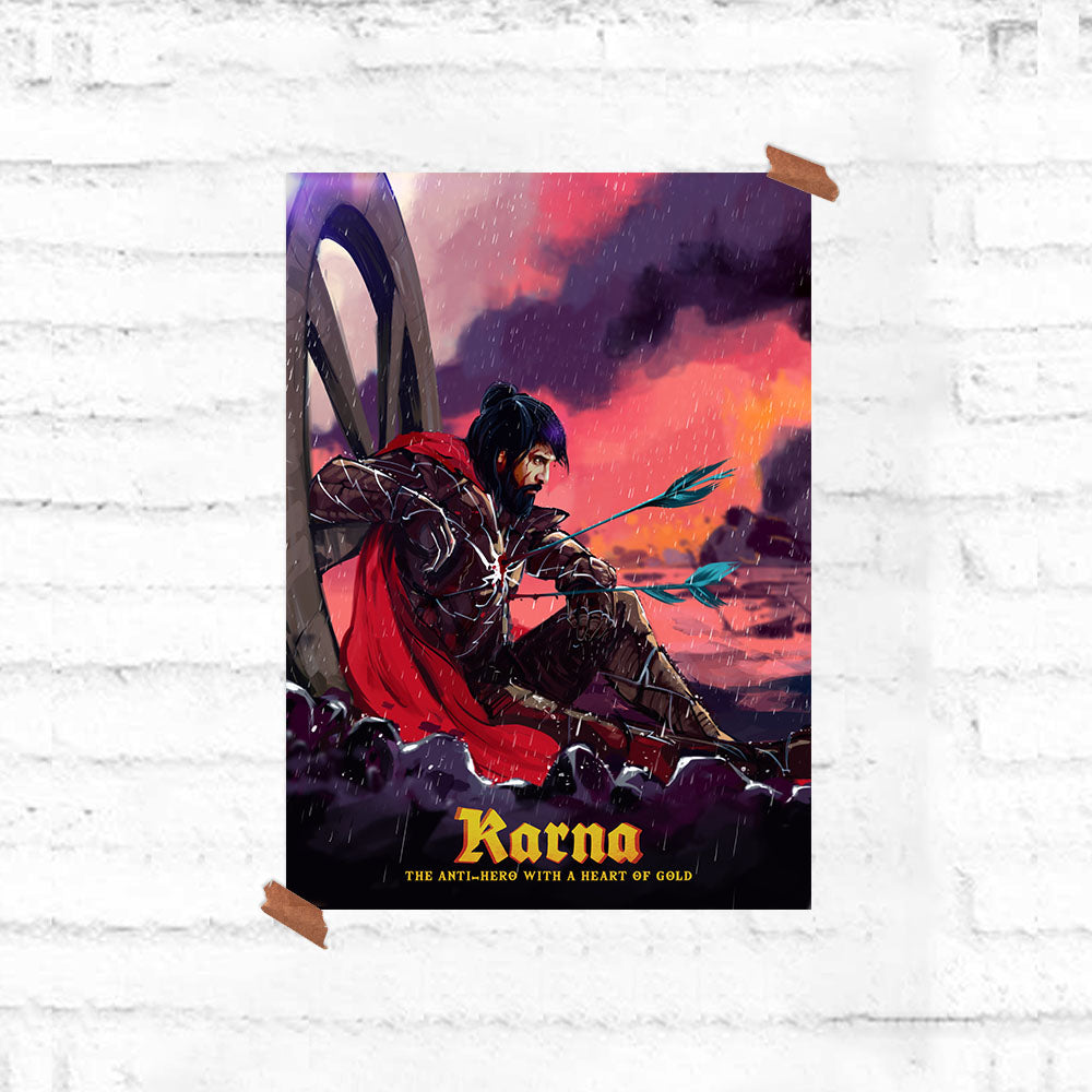 Vikram as Karna - Kollywood Mahabharata Poster - Fully Filmy