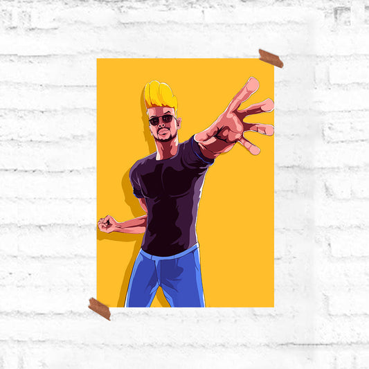 Hardik Pandya - Jhonny Bravo  Poster - Fully Filmy