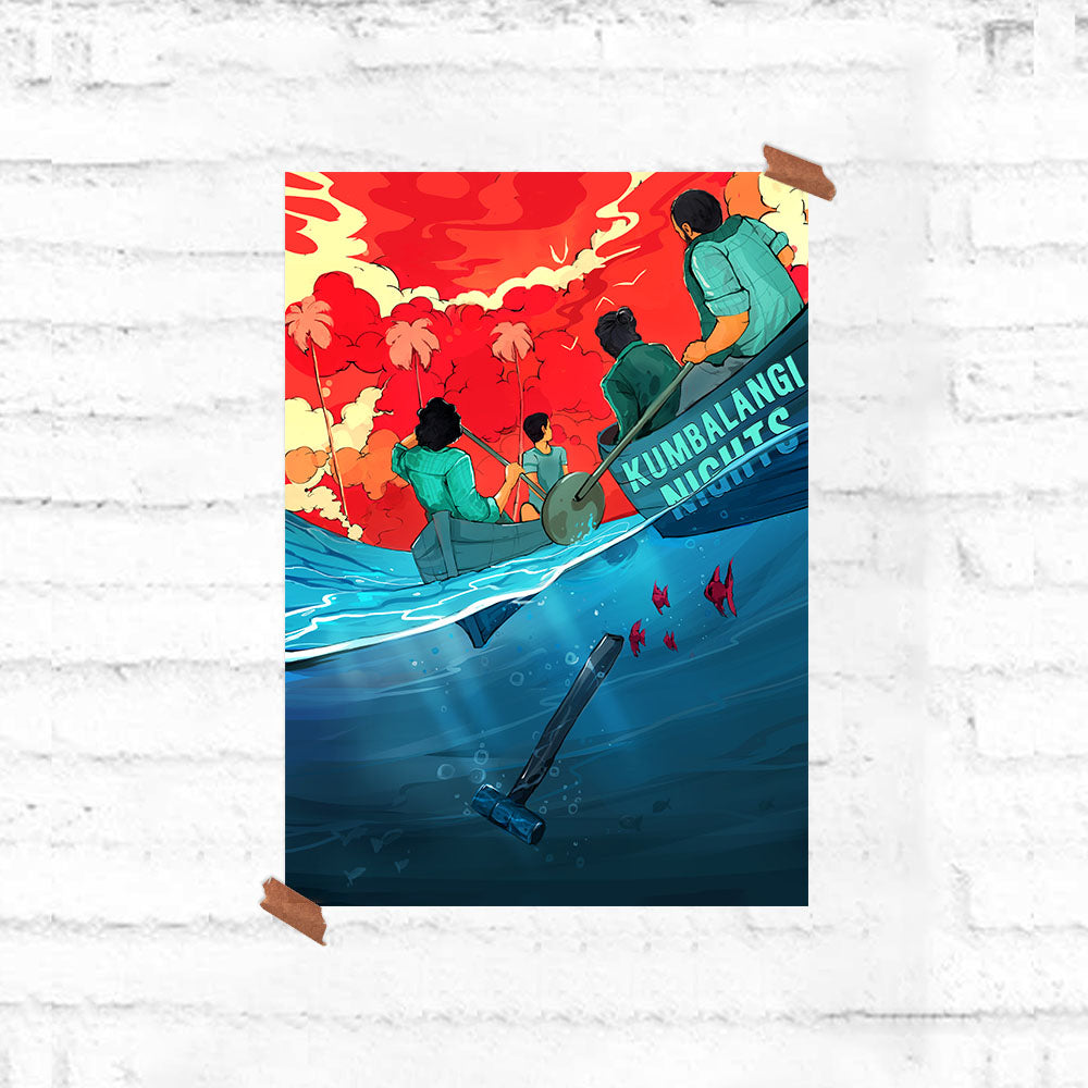 Kumbalangi Nights Poster - Fully Filmy