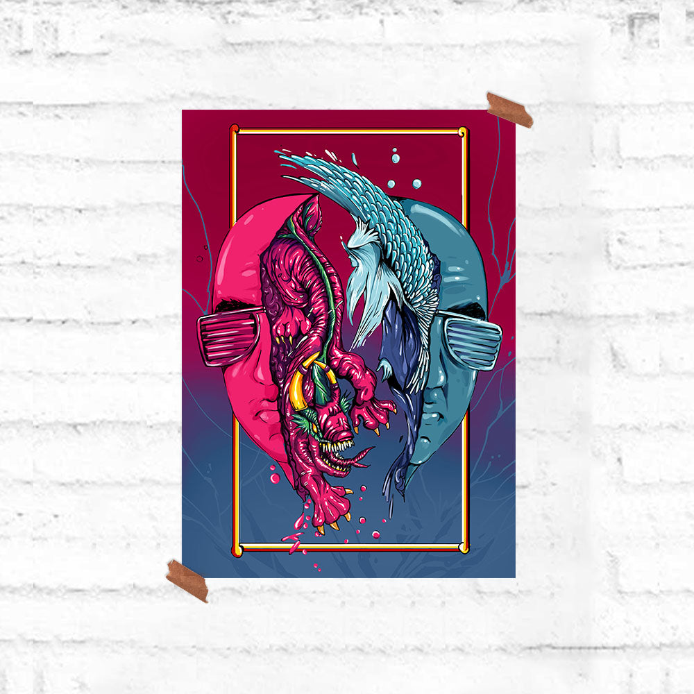 Aalavandhan - Good Vs Evil Poster - Fully Filmy