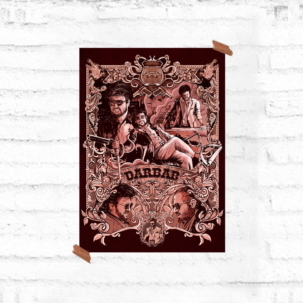 Darbar Vintage Art Poster - Fully Filmy