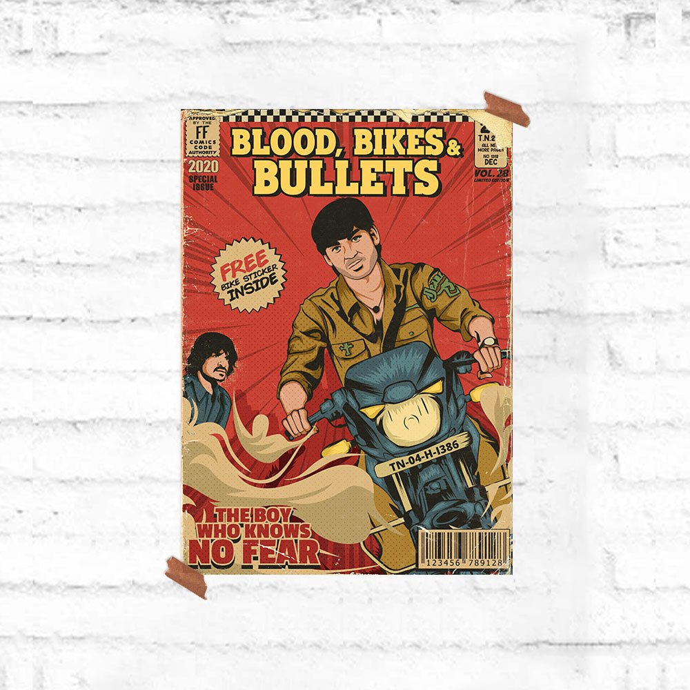 Polladhavan - Comics Poster - Fully Filmy