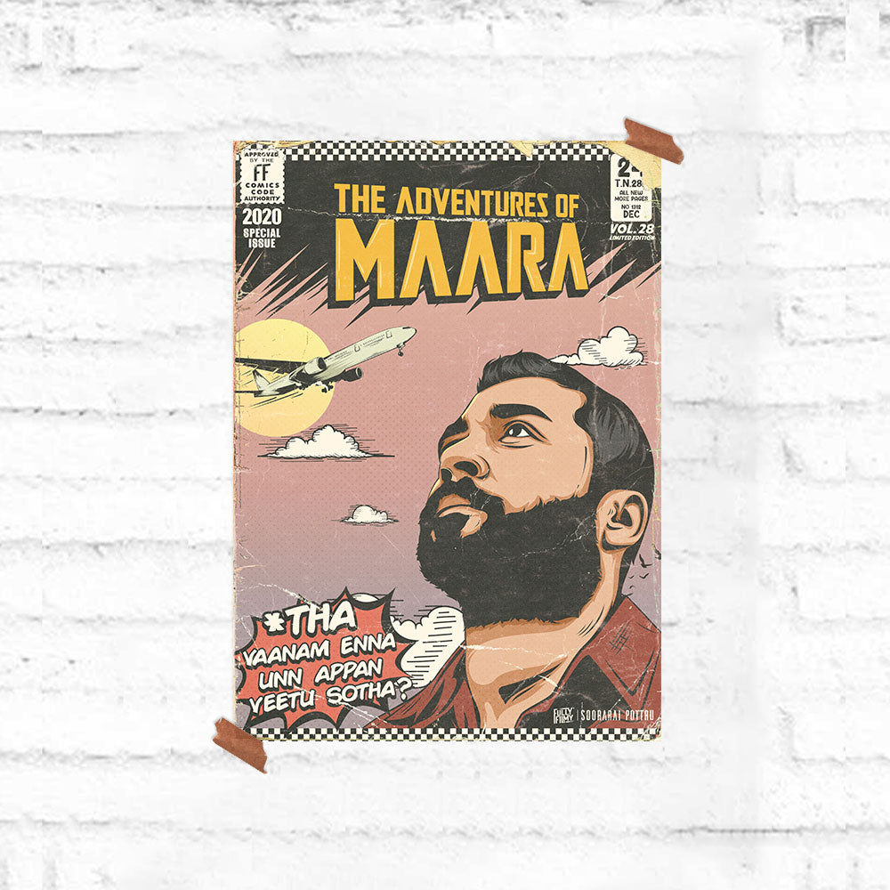 Adventures of Maara - Soorarai Pottru Poster - Fully Filmy