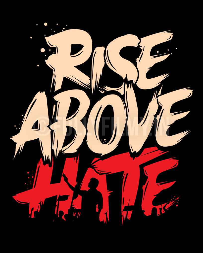 Rise Above Hate - Thalapathy T-Shirt - Fully Filmy