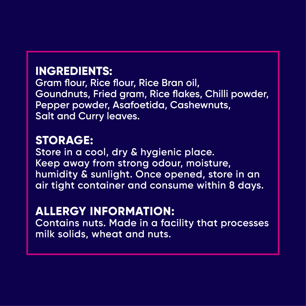 Madras Mixture 130g, No Palm Oil - VS Mani