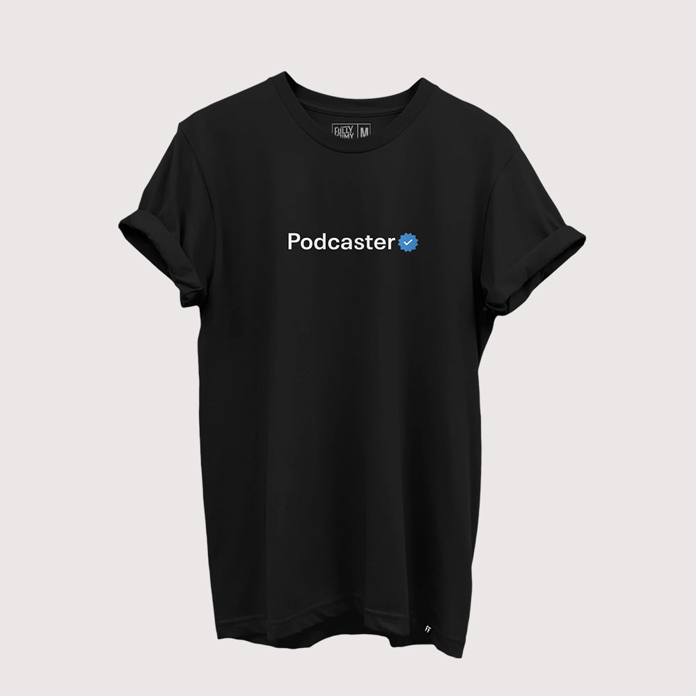 Verified Podcaster T-Shirt - Fully Filmy