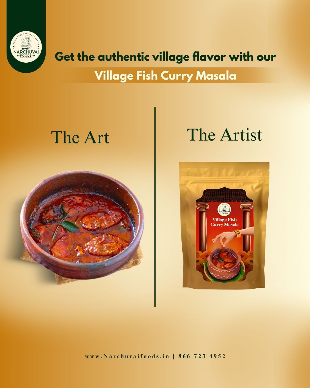 Village Fish Curry Masala - Narchuvai