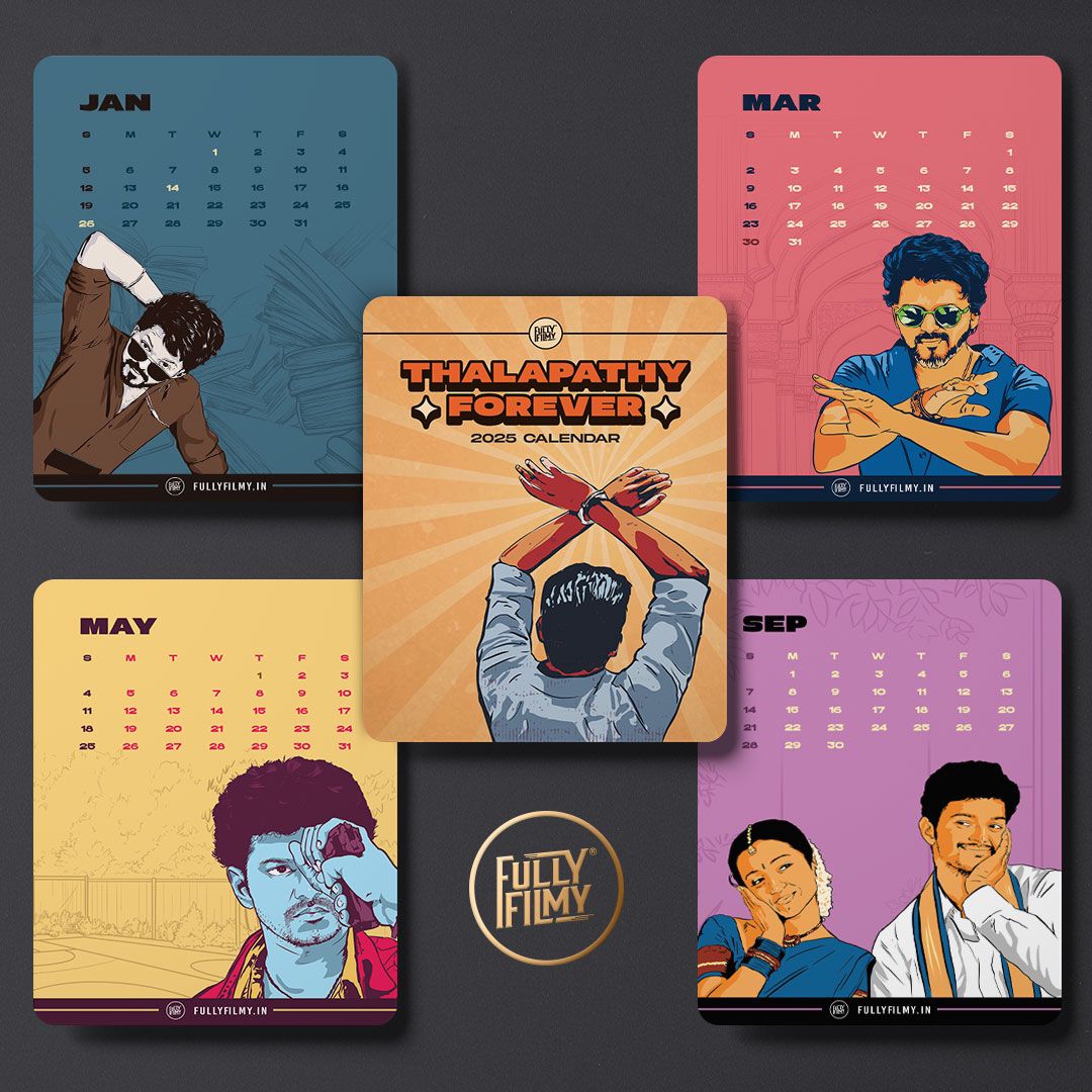 Thalapathy Forever 2025 - Desk Calendar - Fully Filmy