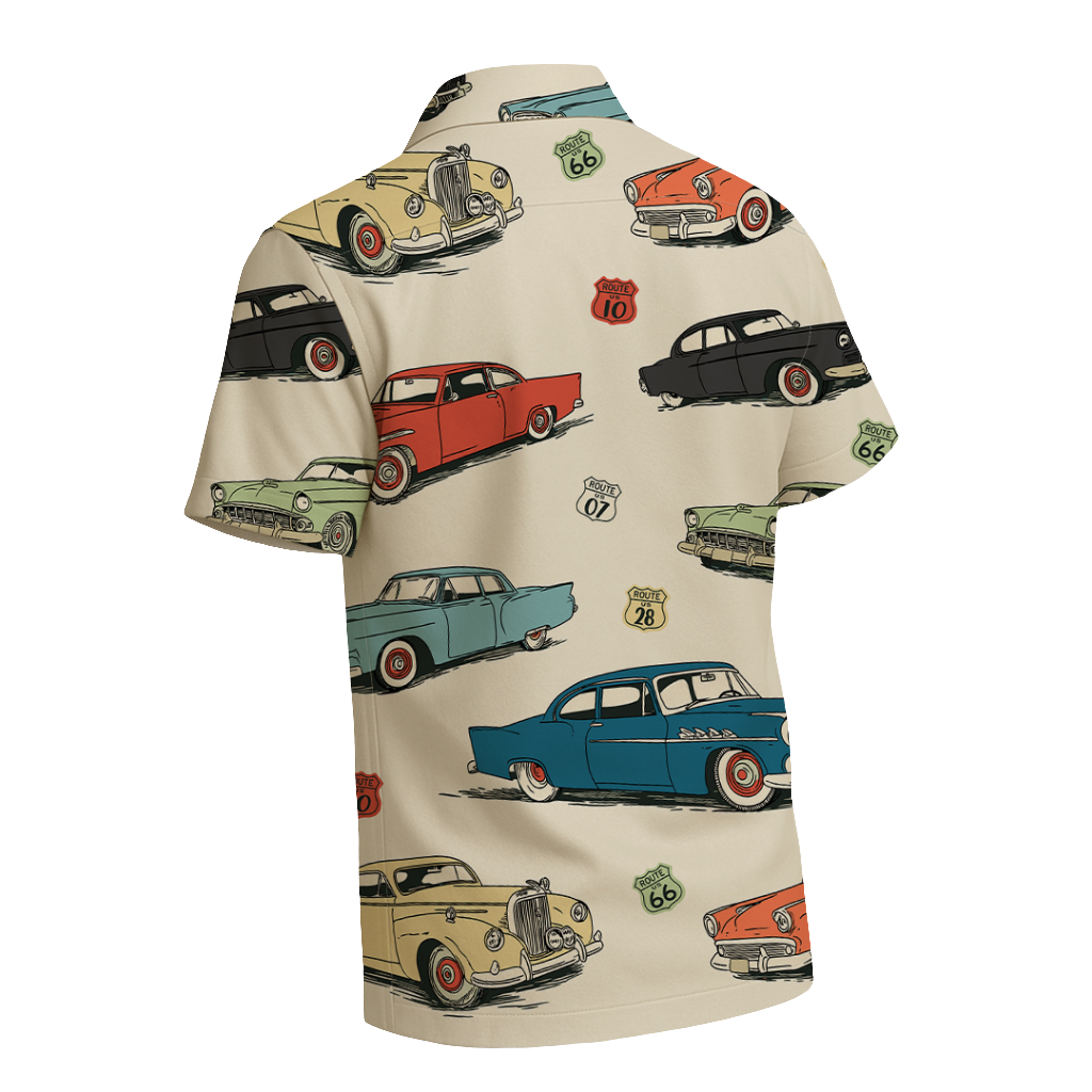 Vintage Cars Men's Shirt - Fully Filmy